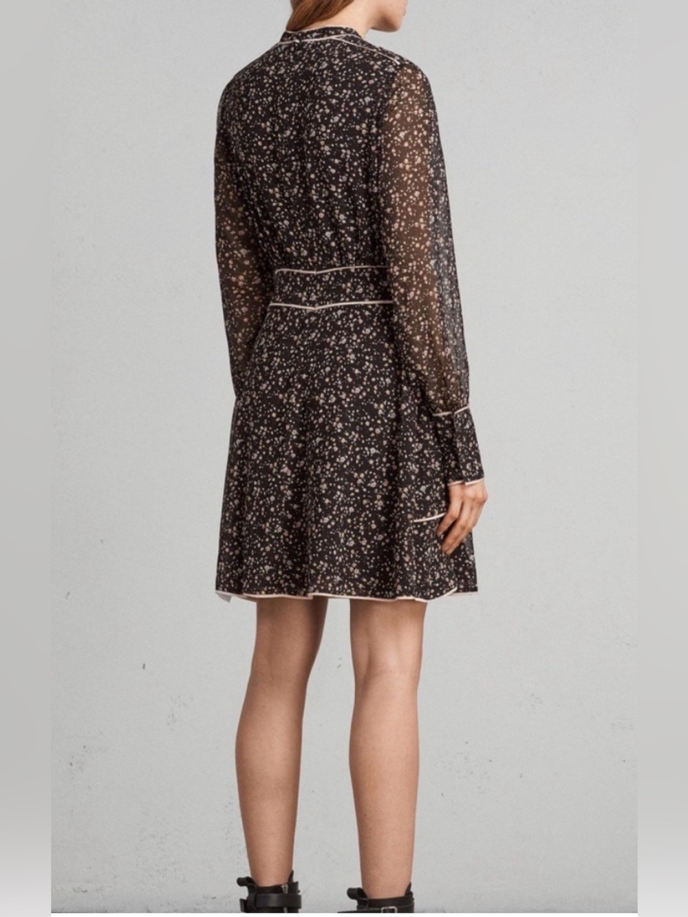 ALLSAINTS Kay Pepper Floral Mini Dress, size 8 - Picture 3 of 10